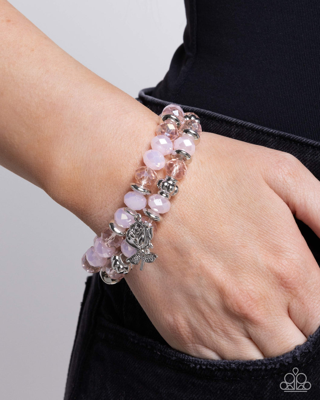 Open Door Jewelry - Beauty Contest - Pink Bracelet - Paparazzi Accessories