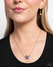 Load image into Gallery viewer, Open Door Jewelry - Tulip Drops - Purple Necklace - Paparazzi Accessories
