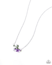 Load image into Gallery viewer, five-dollar-jewelry-tulip-drops-purple-necklace-paparazzi-accessories
