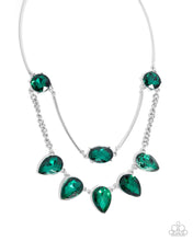 Load image into Gallery viewer, five-dollar-jewelry-confident-cascade-green-necklace-paparazzi-accessories
