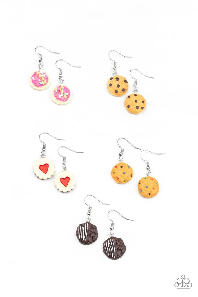 Open Door Jewelry - Cookies - Multi Starlet Shimmer Earrings - Paparazzi Accessories