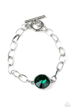 Load image into Gallery viewer, five-dollar-jewelry-all-aglitter-green-bracelet-paparazzi-accessories
