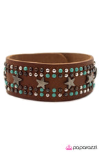 Load image into Gallery viewer, Open Door Jewelry - Giddy Up - Blue Bracelet - Paparazzi Accessories
