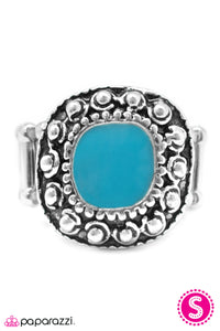 Open Door Jewelry - Hold Your Horses - Blue Ring - Paparazzi Accessories