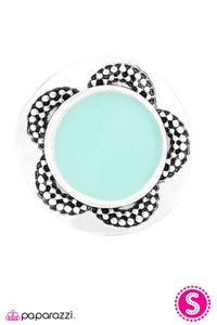 Open Door Jewelry - A Sunny Disposition - Blue Ring - Paparazzi Accessories