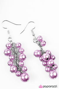 Open Door Jewelry - Give Me A BAROQUE! - Purple Earrings - Paparazzi Accessories