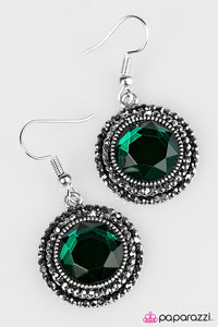Open Door Jewelry - Slay Your Own Dragons - Green Earrings - Paparazzi Accessories