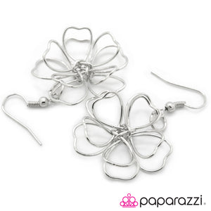 Open Door Jewelry - Miss Daisy - Silver (Small) Earrings - Paparazzi Accessories