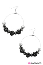 Load image into Gallery viewer, Open Door Jewelry - I Can Take a Compliment (Black) Earrings - Paparazzi Accessories
