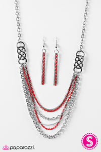 Open Door Jewelry - Infinite Color - Red Necklace - Paparazzi Accessories