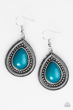 Load image into Gallery viewer, five-dollar-jewelry-lost-in-the-jungle-blue-earrings-paparazzi-accessories
