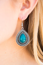 Load image into Gallery viewer, Open Door Jewelry - Lost In The Jungle - Blue Earrings - Paparazzi Accessories
