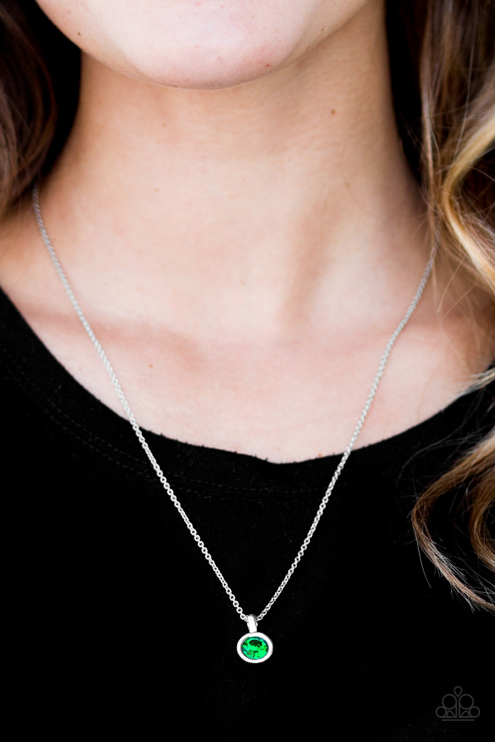 Open Door Jewelry - All I Need Is Glitter - Green Necklace - Paparazzi Accessories