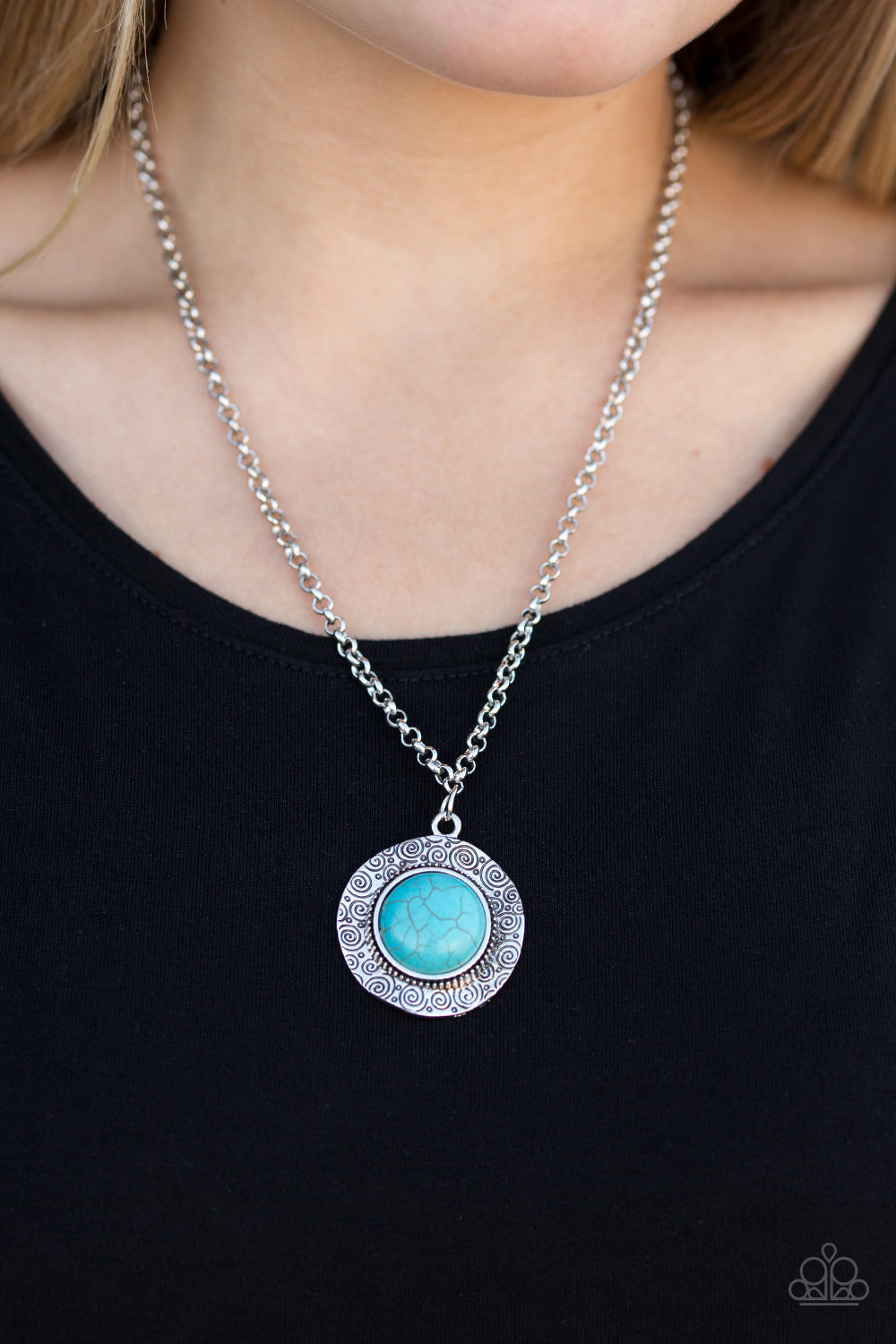 Open Door Jewelry - Course Of Nature - Blue Necklace - Paparazzi Accessories
