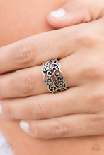 Load image into Gallery viewer, Open Door Jewelry - Wild About Wildflowers - Silver Ring - Paparazzi Accessories
