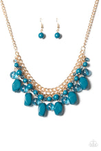 Load image into Gallery viewer, five-dollar-jewelry-newport-native-blue-necklace-paparazzi-accessories
