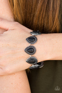 Open Door Jewelry - Canyon Creek - Black Bracelet - Paparazzi Accessories