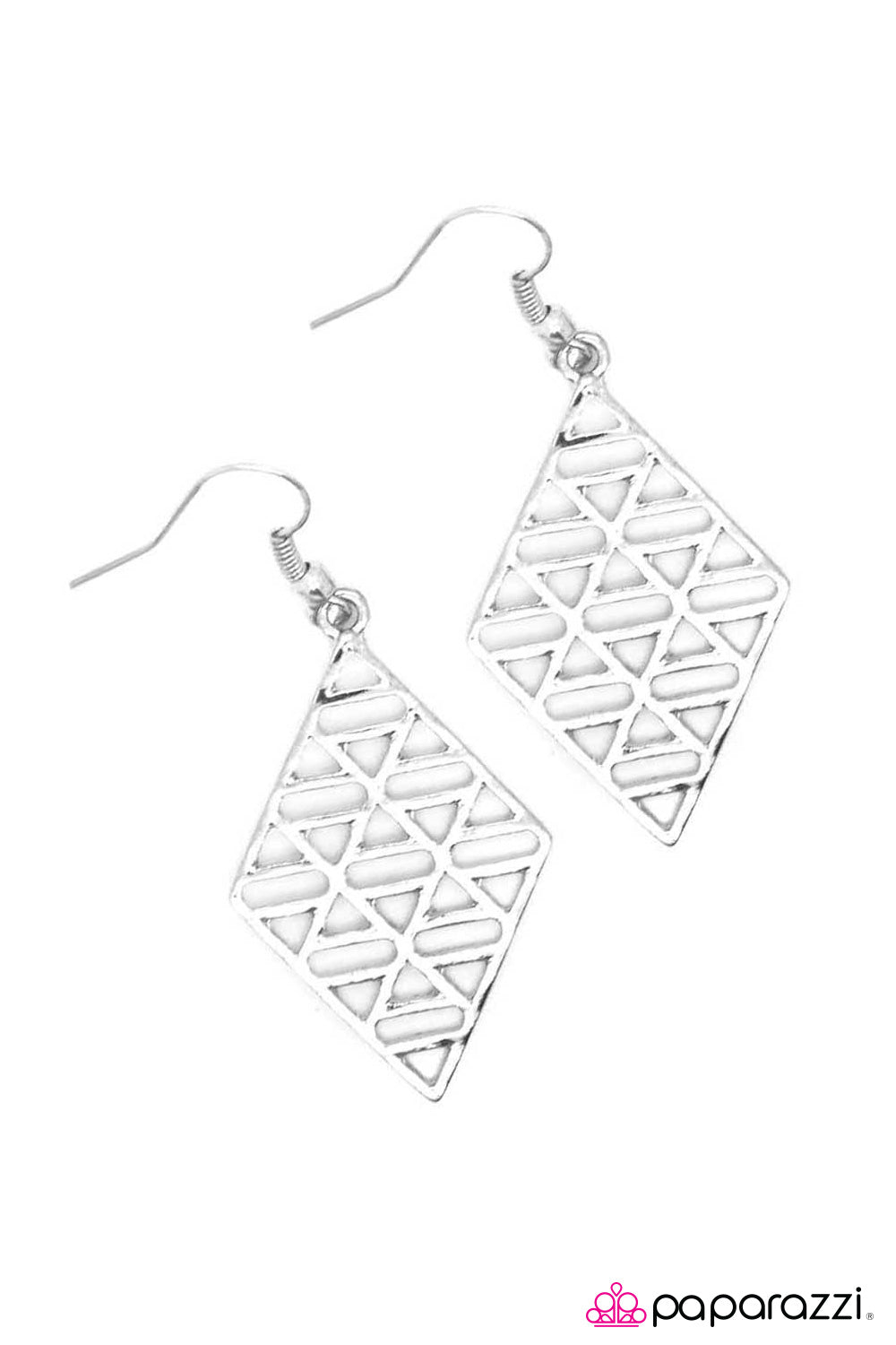 Open Door Jewelry - Get Your Lines Crossed Earrings - Paparazzi Accessories