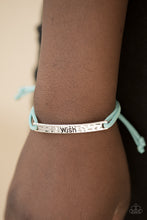 Load image into Gallery viewer, Open Door Jewelry - Careful What You Wish For - Blue Bracelet - Paparazzi Accessories
