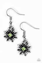 Load image into Gallery viewer, five-dollar-jewelry-diamonds-and-daisies-green-earrings-paparazzi-accessories
