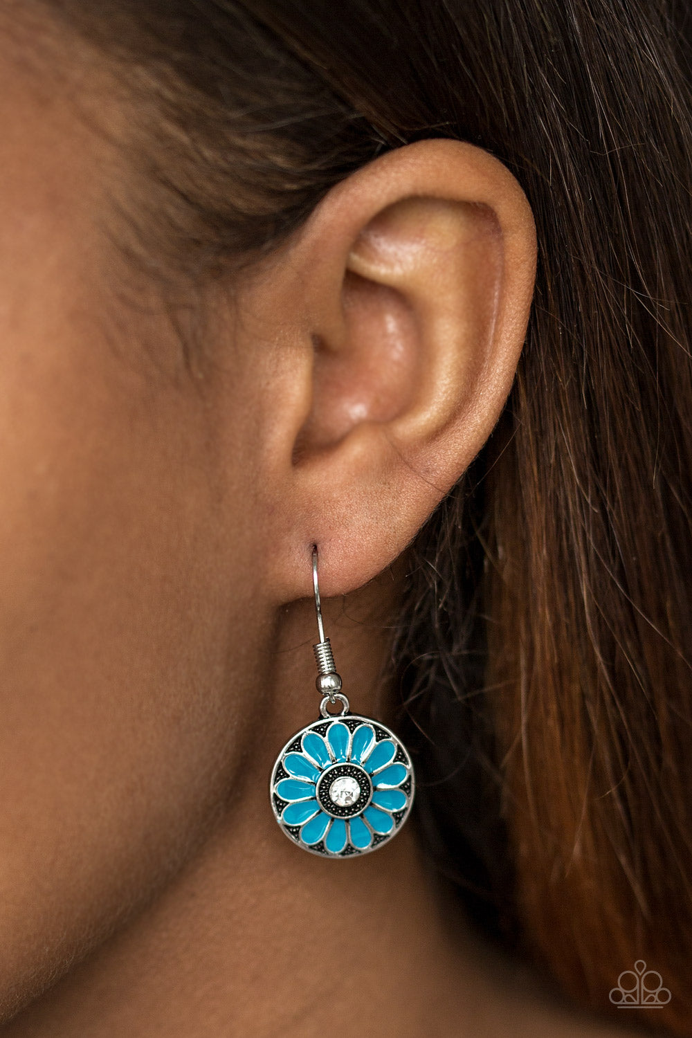 Open Door Jewelry - Lily Luau - Blue Earrings - Paparazzi Accessories