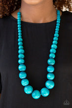 Load image into Gallery viewer, Open Door Jewelry - Effortlessly Everglades - Blue Necklace - Paparazzi Accessories
