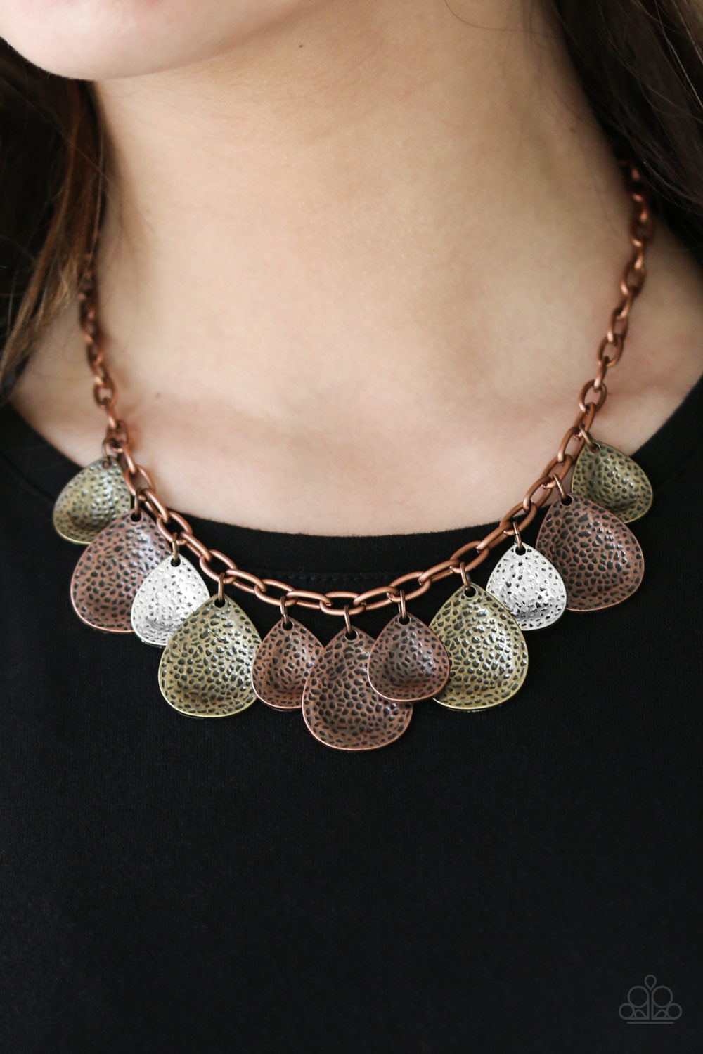 Open Door Jewelry - Storm Goddess - Copper Necklace - Paparazzi Accessories