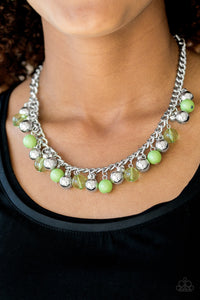 Open Door Jewelry - Keep A GLOW Profile - Green Necklace - Paparazzi Accessories