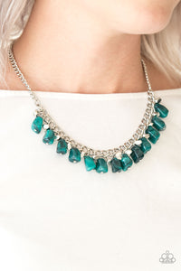 Open Door Jewelry - Rocky Shores - Green Necklace - Paparazzi Accessories