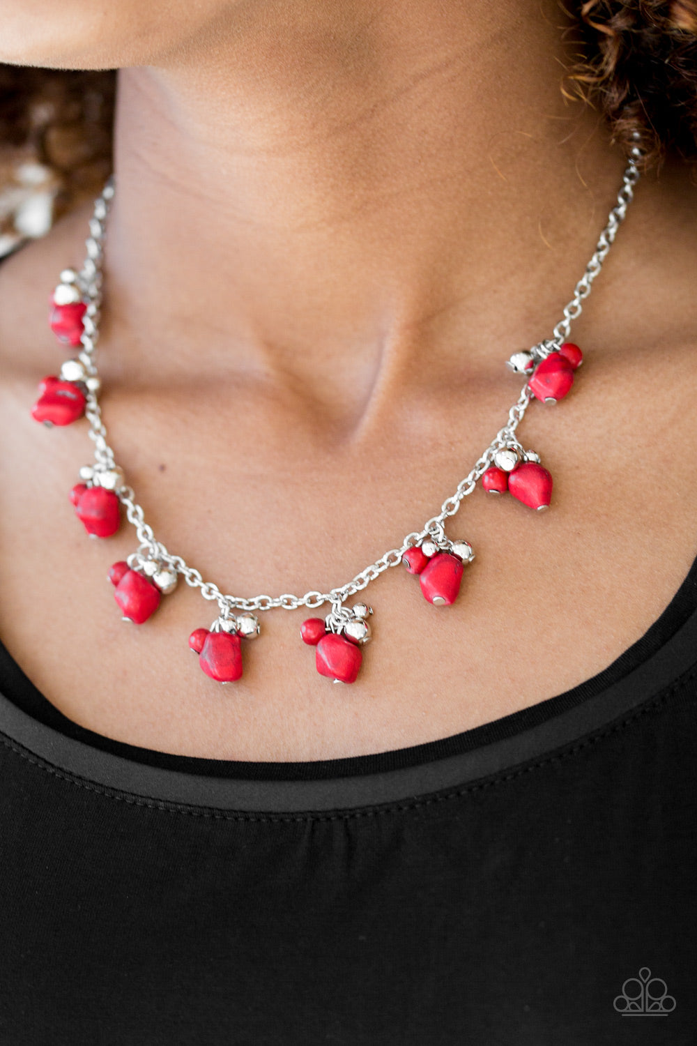 Open Door Jewelry - Rocky Mountain Magnificence - Red Necklace - Paparazzi Accessories