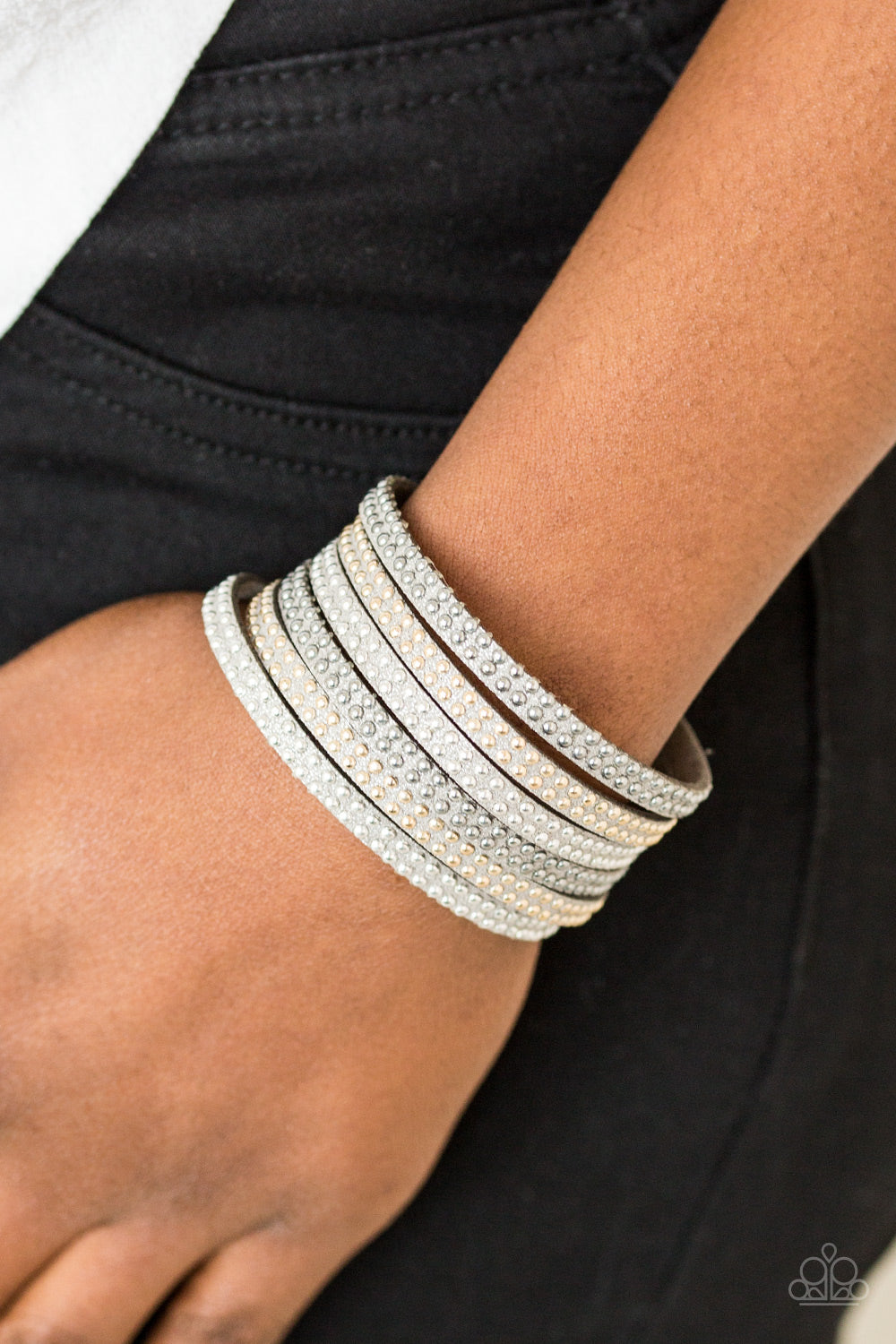 Open Door Jewelry - Fight Fire With Fire - Silver Bracelet - Paparazzi Accessories