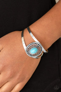 Open Door Jewelry - Deep In The TUMBLEWEEDS - Blue Bracelet - Paparazzi Accessories