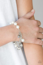 Load image into Gallery viewer, Open Door Jewelry - More Amour - White Bracelet - Paparazzi Accessories
