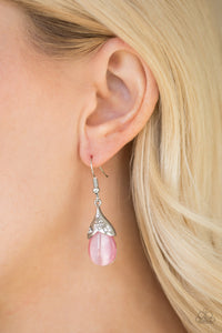 Open Door Jewelry - Spring Dew - Pink Earrings - Paparazzi Accessories