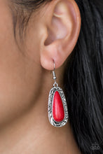 Load image into Gallery viewer, Open Door Jewelry - Cruzin Colorado - Red Earrings - Paparazzi Accessories
