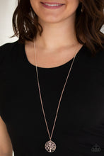 Load image into Gallery viewer, Open Door Jewelry - Save The Trees - Rose Gold Necklace - Paparazzi Accessories
