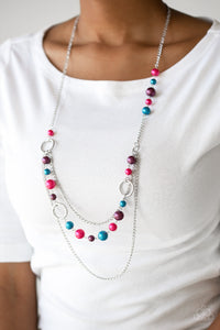Open Door Jewelry - Party Dress Princess - Multi Necklace - Paparazzi Accessories