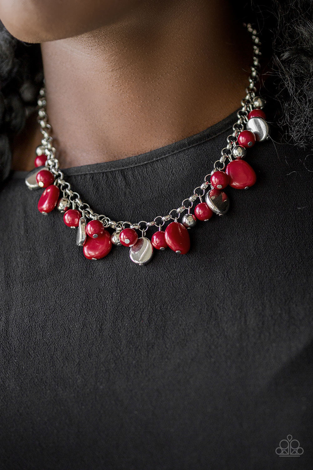 Open Door Jewelry - Flirtatiously Florida - Red Necklace - Paparazzi Accessories