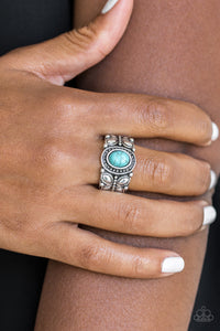 Open Door Jewelry - Butterfly Belle - Blue Ring - Paparazzi Accessories