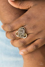 Load image into Gallery viewer, Open Door Jewelry - Dizzying Distraction - Brass Ring - Paparazzi Accessories
