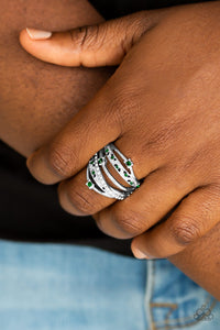 Open Door Jewelry - Making The World Sparkle - Green Ring - Paparazzi Accessories