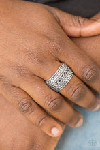 Load image into Gallery viewer, Open Door Jewelry - Textile Triumph - Silver Ring - Paparazzi Accessories
