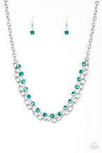 Load image into Gallery viewer, five-dollar-jewelry-block-party-princess-green-necklace-paparazzi-accessories
