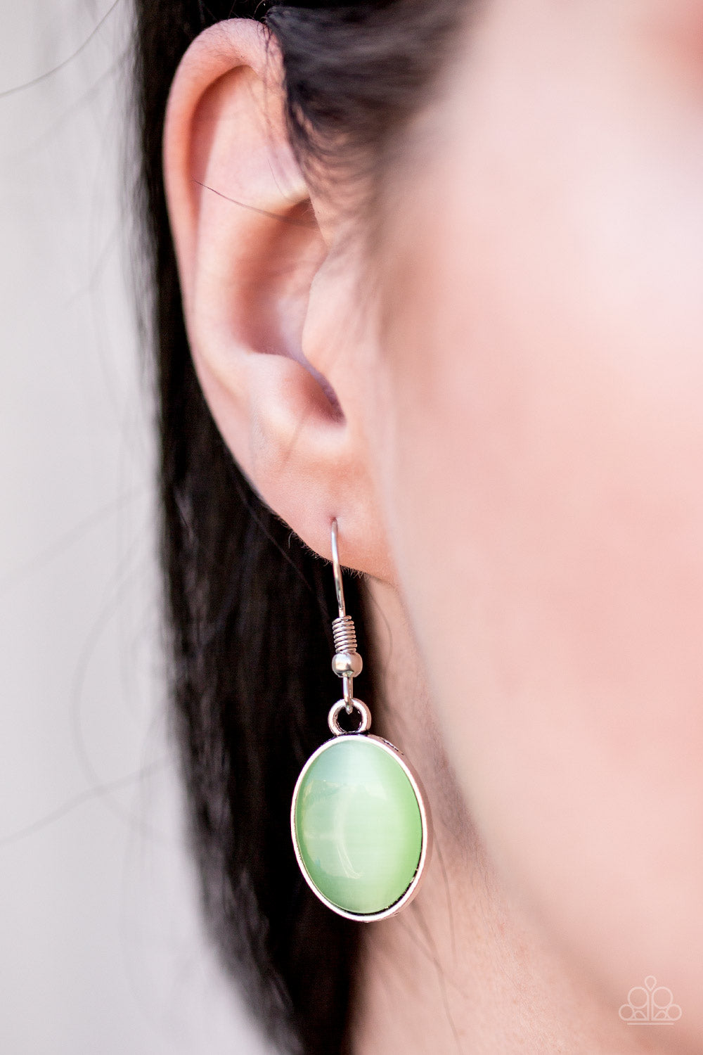 Open Door Jewelry - Pool Hoppin - Green Earrings - Paparazzi Accessories