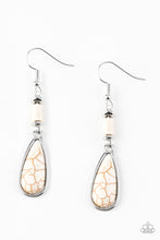 Load image into Gallery viewer, five-dollar-jewelry-courageously-canyon-white-earrings-paparazzi-accessories
