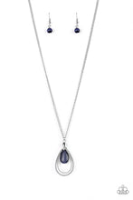 Load image into Gallery viewer, five-dollar-jewelry-teardrop-tranquility-blue-necklace-paparazzi-accessories
