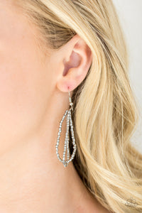 Open Door Jewelry - Dauntless Dazzle - Silver Necklace - Paparazzi Accessories