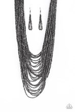 Load image into Gallery viewer, five-dollar-jewelry-dauntless-dazzle-black-necklace-paparazzi-accessories
