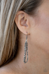 Open Door Jewelry - Dauntless Dazzle - Black Necklace - Paparazzi Accessories