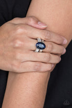 Load image into Gallery viewer, Open Door Jewelry - Shine Bright Like A Diamond - Blue Ring - Paparazzi Accessories
